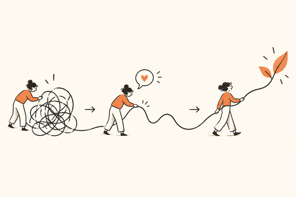 Carrying feedback and experience into the next task.